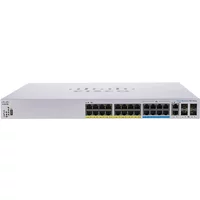 Cisco CBS350-24NGP-4X-RF | Business 350 16 x RJ-45 Ports PoE+ 10/100/1000Base-T 8 x RJ-45 5GE Ports PoE+ 2 x RJ-45 10GE Ports 4 x SFP+ Ports Layer 3 Managed Rack-mountable Gigabit Ethernet Network Switch