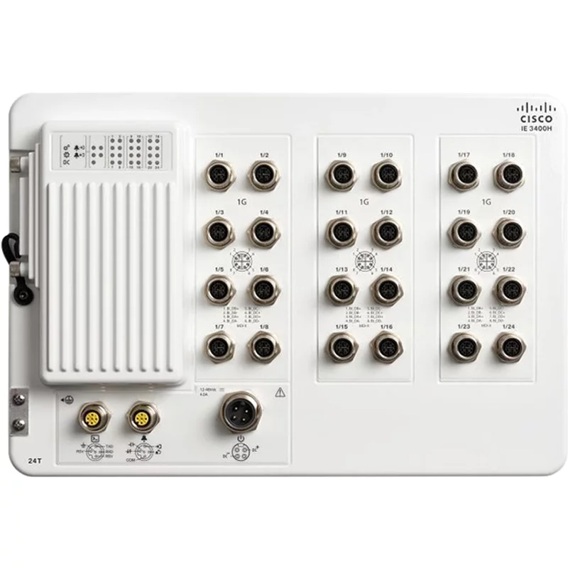 Cisco IE-3400H-24T-E= | Catalyst IE3400 Heavy Duty Series IE-3400H-24T 24 x Ports 10/100Base-T Layer 2 Managed Wall-mountable Gigabit Ethernet Network Switch — 