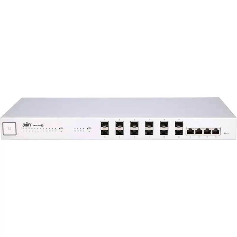 Ubiquiti US-16-XG | 12-Ports 10GBase-X SFP+ Managed Network Switch with 4-Ports Ethernet — Networking Equipment
