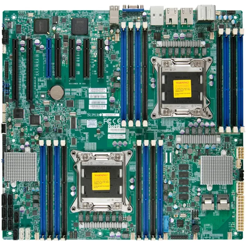 Supermicro X9DAX-ITF | Socket LGA2011 Intel C602 Chipset Enhanced Extended ATX System Board (Motherboard) Supports 2x Xeon E5-2600 DDR3 16x DIMM — Motherboards