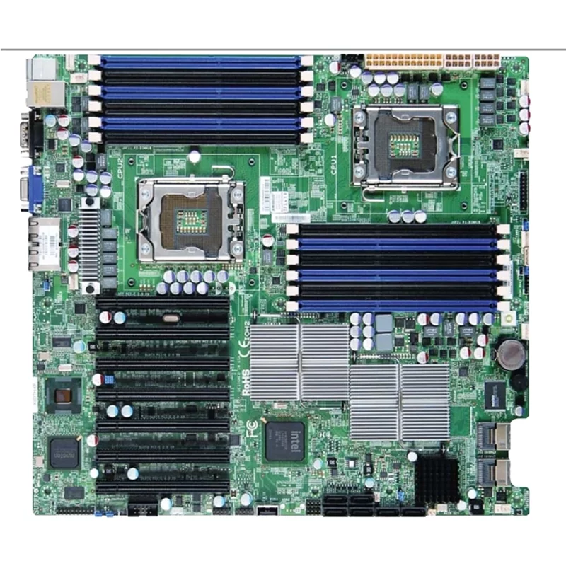 Supermicro X8DTH-I-B | X8DTH-i Socket LGA1366 Intel 5520 Chipset Eatx System Board (Motherboard) Supports 2x Xeon 5500 Series DDR3 12x Dimm — Motherboards