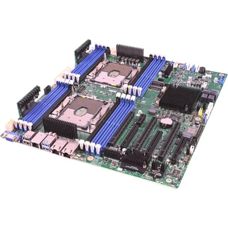 Supermicro MBD-X7DVL-E-B | Socket LGA771 Intel 5000V Chipset ATX System Board (Motherboard) Supports 2x Xeon 5400/5300 Series DDR2 6x DIMM — Motherboards