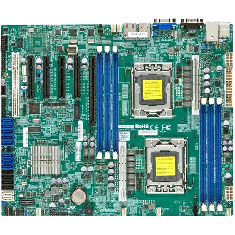 Supermicro MBD-X9DBL-I-O | Socket LGA1356 Intel C602 Chipset ATX System Board (Motherboard) Supports 2x Xeon E5-2400/E5-2400 v2 Series DDR3 6x DIMM — Cartes mèr