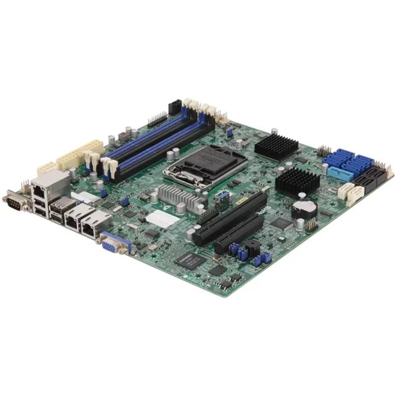 Supermicro X10SL7-F-B | X10SL7-F Socket LGA1150 Intel C222 Express PCH Chipset Micro-ATX System Board (Motherboard) Supports Celeron/Pentium/Xeon E3-1200 v3/v4 