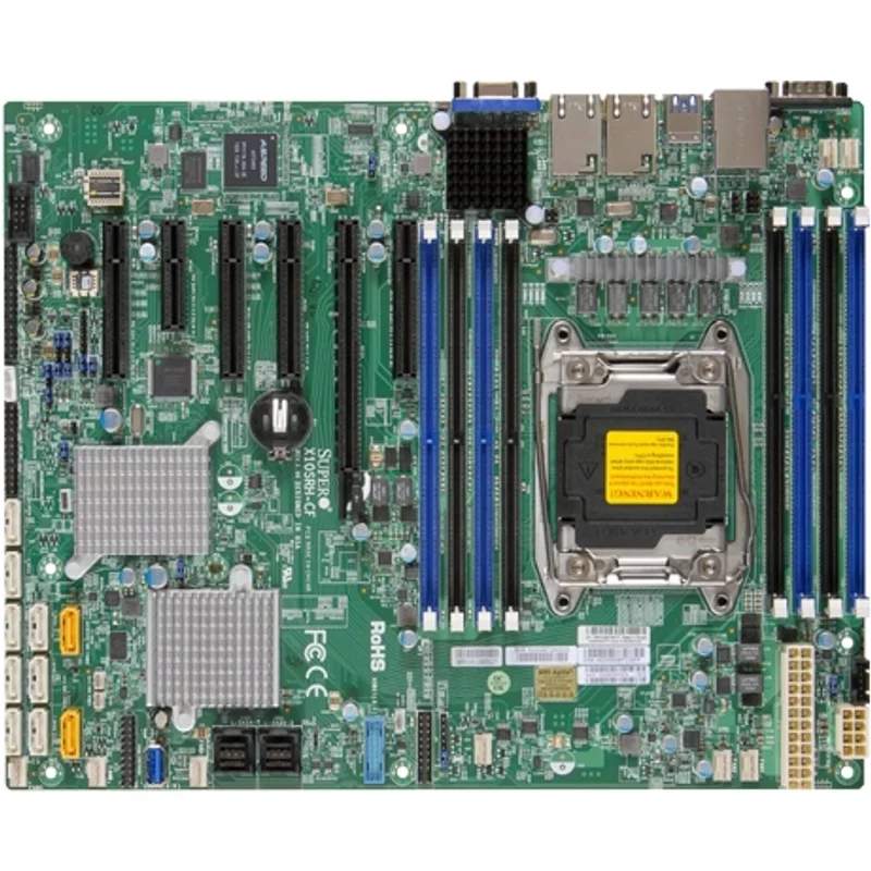 Supermicro MBD-X10SRH-CF-O | X10SRH-CF Socket LGA2011 Intel C612 Chipset ATX System Board (Motherboard) Supports Xeon E5-2600 v3/v4 DDR4 8x DIMM — Cartes mères