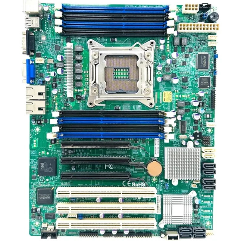 Supermicro MBD-X9SRE-F-O | Socket LGA2011 Intel C602 Chipset ATX System Board (Motherboard) Supports Xeon E5-2600/E5-1600 Series DDR3 8x DIMM — Cartes mères