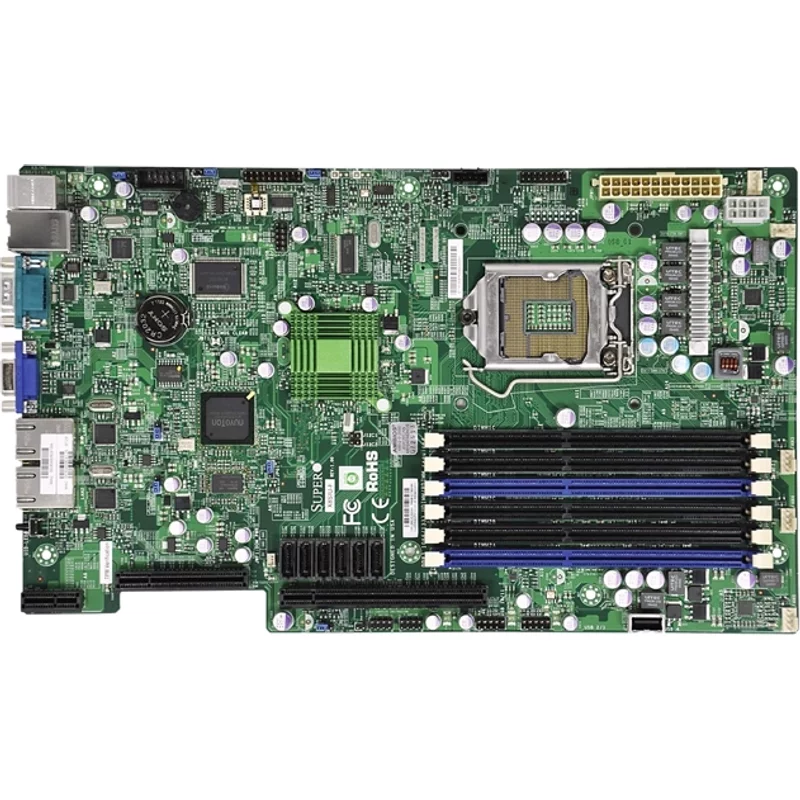Supermicro X8SIU-F | Socket LGA 1156 Intel 3420 Chipset Intel Xeon 3400/L3400 / Core i3 / Pentium Processors Support DDR3 6x DIMM 6x SATA 3.0Gb/s Pr — Matériel 