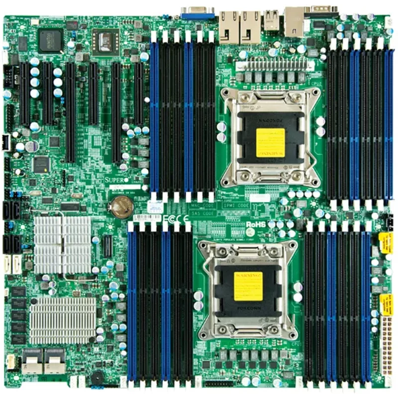 Supermicro X9DR7-TF+ | Socket LGA2011 Intel C602J Chipset Enhanced Eatx System Board (Motherboard) 2x Supports Xeon E5-2600/E5-2600 v2 Series DDR3 24x Dimm — Mo