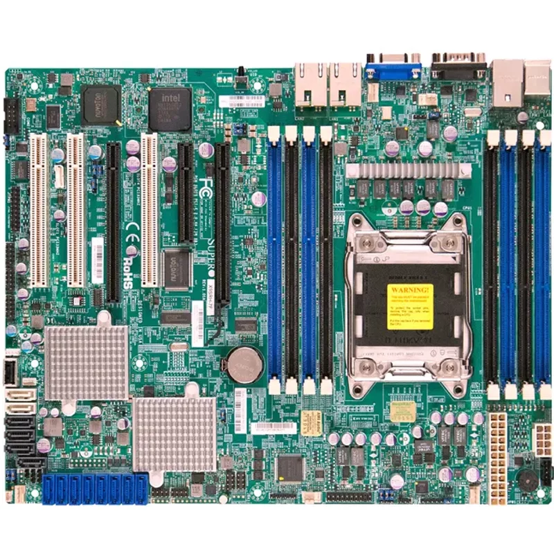 Supermicro MBD-X9SRH-7F-O | Socket LGA2011 Intel C602J Chipset ATX System Board (Motherboard) Supports Xeon E5-2600/E5-1600 Series DDR3 8x DIMM — Cartes mères