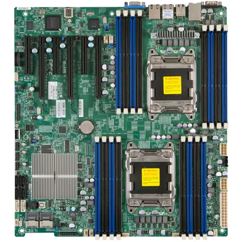 Supermicro Mbd-X9DRI-F-B | Socket LGA2011 Intel C602 Chipset Eatx System Board (Motherboard) Supports Xeon E5-2600/E5-2600 v2 Series DDR3 16x Dimm — Motherboard
