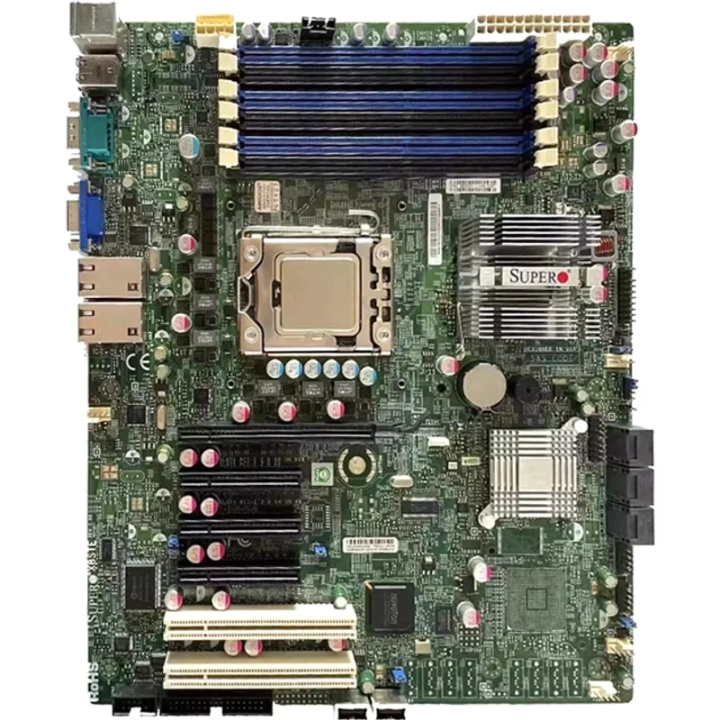 Supermicro X8STE-B | X8STE LGA1366 Intel X58 Express Chipset ATX System Board (Motherboard) Supports Core i7/Core i7 Extreme/Xeon 5600/5500 Series DDR3 6x DIMM 