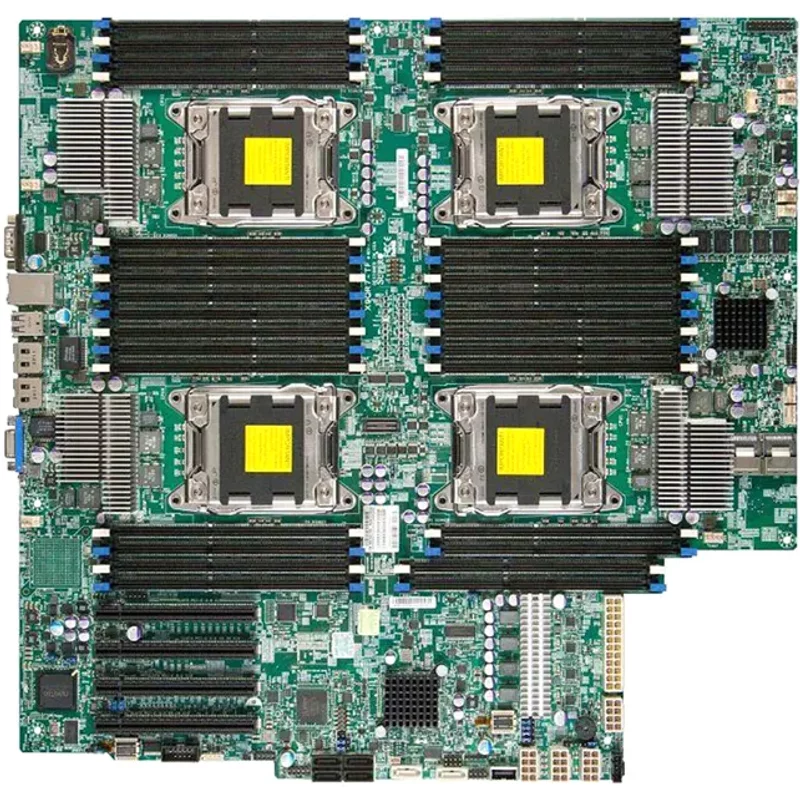 Supermicro X9QRI-F+ | Socket LGA2011 Intel C602 Chipset Proprietary System Board (Motherboard) Supports Xeon E5-4600 v2/E5-4600 Series DDR3 32x DIMM — Motherboa