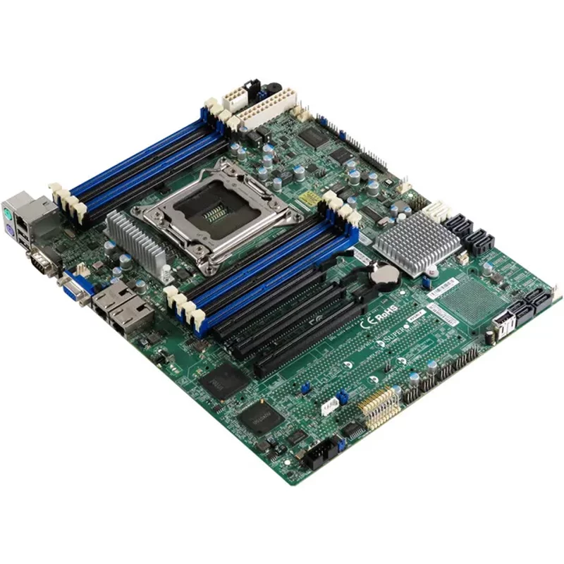 Supermicro MBD-X9SRI-F-O | Socket LGA2011 Intel C602 Chipset ATX System Board (Motherboard) Supports Xeon E5-2600/E5-1600 Series DDR3 8x DIMM — Cartes mères