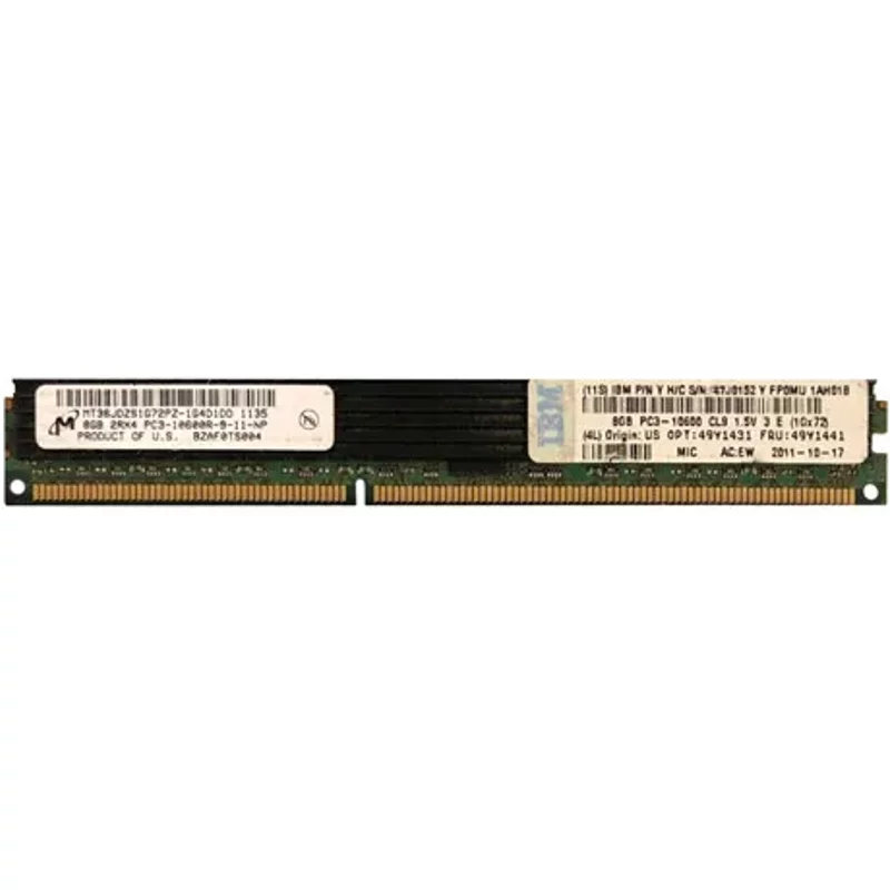 IBM 47J6152 | 8GB DDR3-1333MHz PC3-10600 ECC Registered VLP RDIMM CL9 2Rx8 1.5V 240-Pin Memory Module — Computer Memory (RAM)