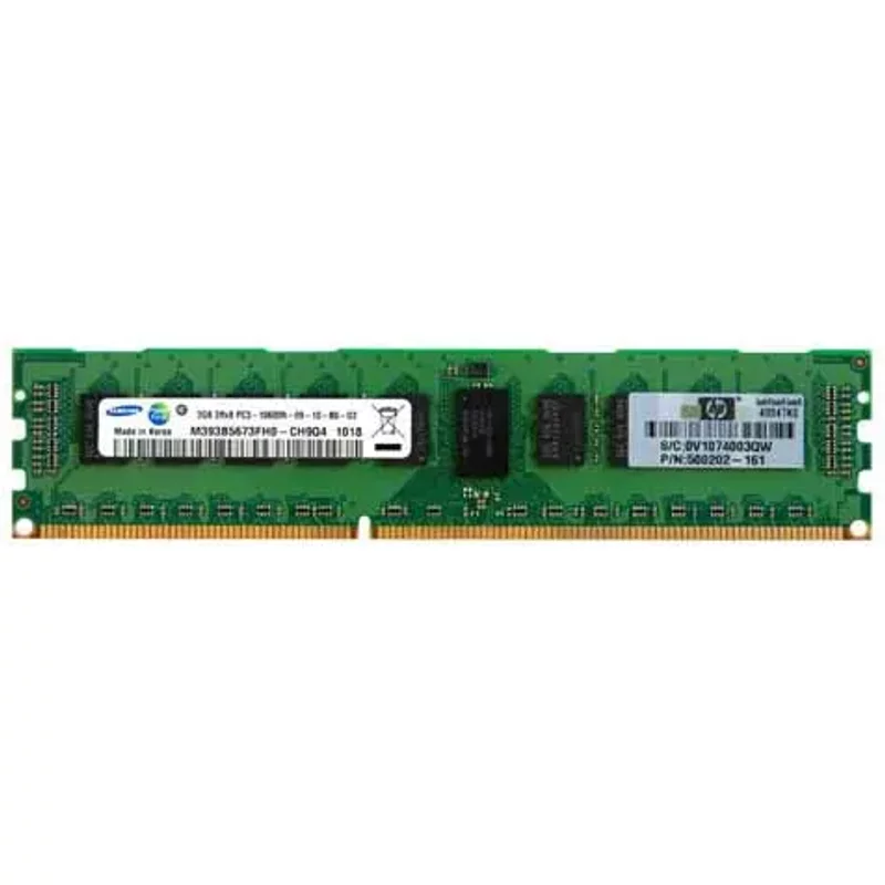 HP 500202-161 | 2GB DDR3-1333MHz PC3-10600 ECC Registered RDIMM CL9 2Rx8 1.5V 240-Pin Memory Module — RAM