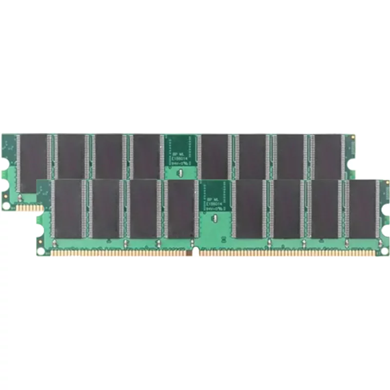 Centon 2GBDUALPC3200 | 2GB Kit (2x1GB) DDR-400MHz PC3200 Non-ECC Unbuffered UDIMM CL3 2Rx8 2.5V 184-Pin Memory — Computer Components