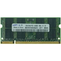 Samsung M470T5663QZ3-CF7 | 2GB DDR2-800MHz PC2-6400 Non-ECC Unbuffered SODIMM CL6 2Rx8 1.8V 200-Pin Memory Module — Computer Memory (RAM)