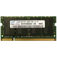 Samsung M470T5669AZ0-CE6 | 2GB DDR2-667MHz PC2-5300 Non-ECC Unbuffered SODIMM CL5 2Rx8 1.8V 200-Pin Memory Module — Computer Memory (RAM)