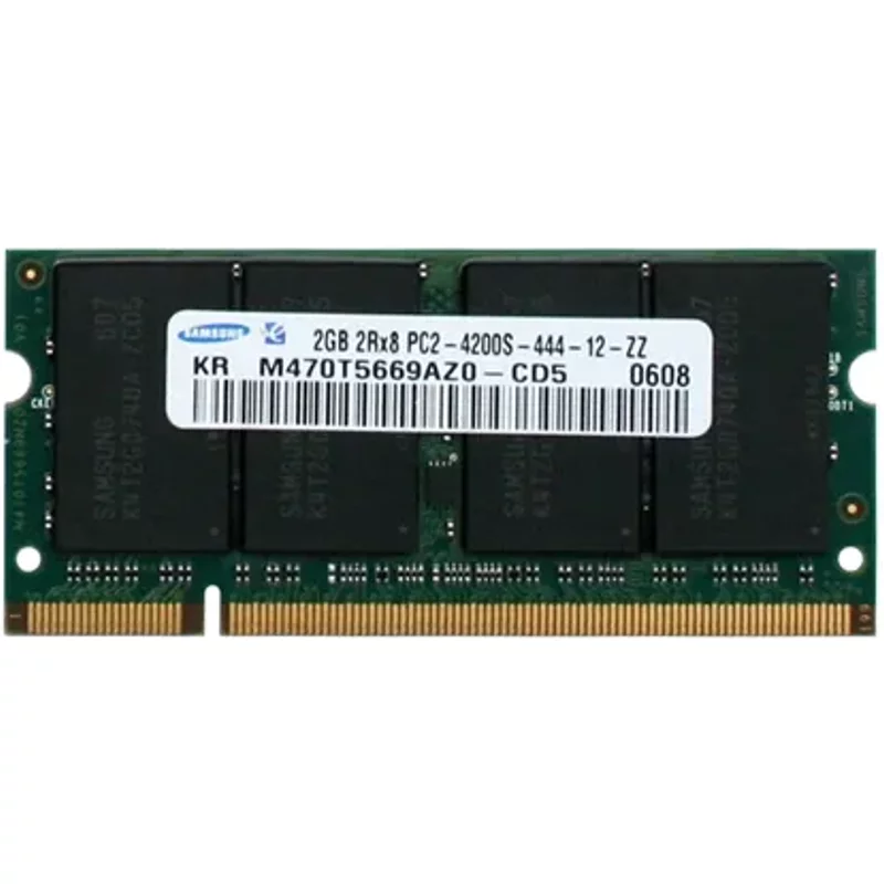 Samsung M470T5669AZO-CD5 | 2GB DDR2-533MHz PC2-4200 Non-ECC Unbuffered SODIMM CL4 2Rx8 1.8V 200-Pin Memory Module — Computer Memory (RAM)