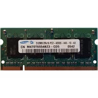 Samsung M470T6554BZ3-CD5 | 512MB DDR2-533MHz PC2-4200 Non-ECC Unbuffered SODIMM CL4 2Rx16 1.8V 200-Pin Memory Module — Computer Memory (RAM)