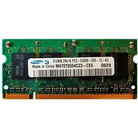 Samsung M470T6554CZ3-CE6 | 512MB DDR2-667MHz PC2-5300 Non-ECC Unbuffered SODIMM CL5 2Rx16 1.8V 200-Pin Memory Module — Computer Memory (RAM)