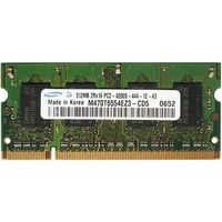 Samsung M470T6554EZ3-CD5 | 512MB DDR2-533MHz PC2-4200 Non-ECC Unbuffered SODIMM CL4 2Rx16 1.8V 200-Pin Memory Module — Computer Memory (RAM)