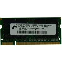 Micron MT16HTF12864HY-53EB3 | 1GB DDR2-533MHz PC2-4200 Non-ECC Unbuffered Sodimm CL4 2Rx8 1.8V 200-Pin Memory Module