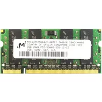 Micron MT16HTF25664HY-667E1 | 2GB DDR2-667MHz PC2-5300 Non-ECC Unbuffered SODIMM CL5 2Rx8 1.8V 200-Pin Memory Module — RAM