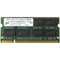 Micron MT16HTF25664HZ-800J2 | 2GB DDR2-800MHz PC2-6400 Non-ECC Unbuffered SODIMM CL6 2Rx8 1.8V 200-Pin Memory Module — Computer Memory (RAM)