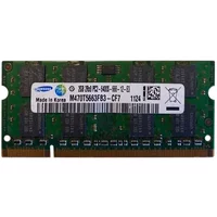 Samsung M470T5663FB3-CF7 | 2GB DDR2-800MHz PC2-6400 Non-ECC Unbuffered SODIMM CL6 2Rx8 1.8V 200-Pin Memory Module — Computer Memory (RAM)