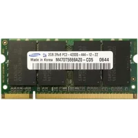 Samsung M470T5669AZ0-CD5 | 2GB DDR2-533MHz PC2-4200 Non-ECC Unbuffered Sodimm CL4 2Rx8 1.8V 200-Pin Memory Module