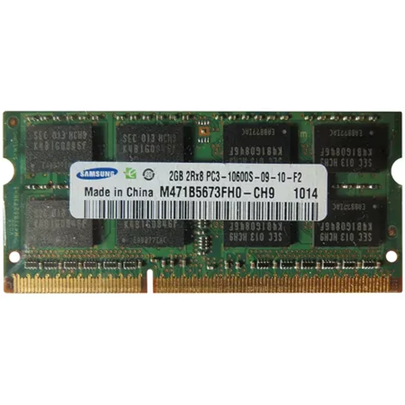 Samsung M471B5673FH0-CH9 | 2GB DDR3-1333MHz PC3-10600 Non-ECC Unbuffered SODIMM CL9 2Rx8 1.5V 204-Pin Memory Module — RAM