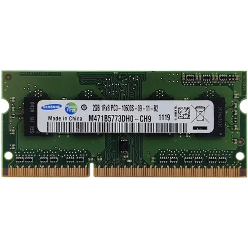 Samsung M471B5773DH0-CH9 | 2GB DDR3-1333MHz PC3-10600 Non-ECC Unbuffered SODIMM CL9 1Rx8 1.5V 204-Pin Memory Module — RAM