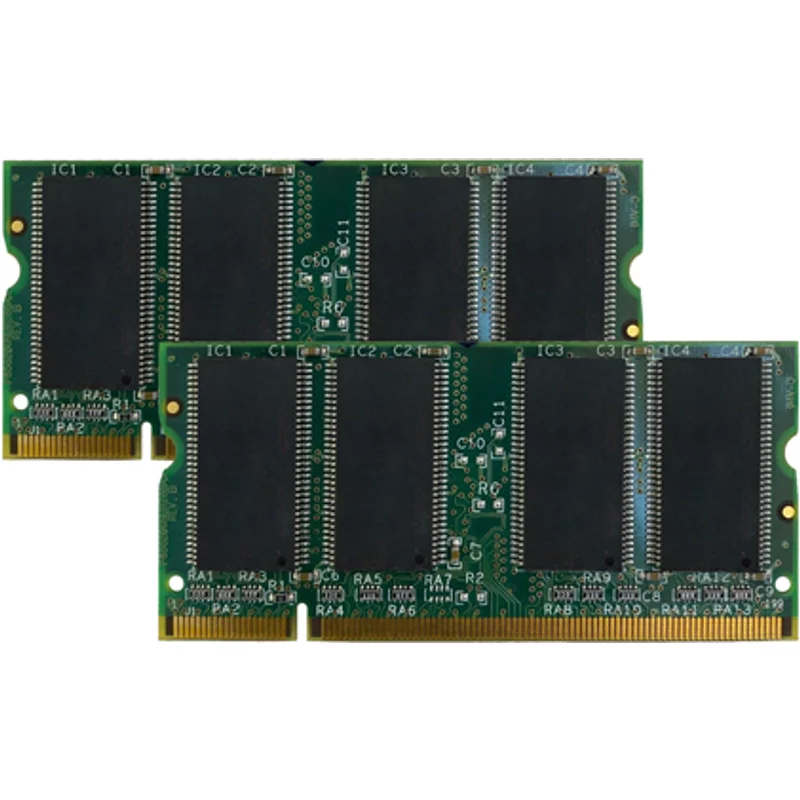 Dell SNP1Y255CK2/2G | 2GB Kit (2x1GB) DDR-333MHz PC2700 Non-ECC Unbuffered SODIMM CL2.5 2Rx8 2.5V 200-Pin Memory — Composants d'ordinateur