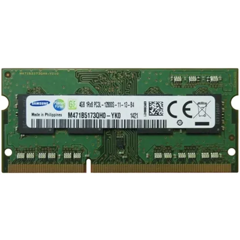 Samsung M471B5173QHO-YKO | 4GB DDR3-1600MHz PC3-12800 Non-ECC Unbuffered SODIMM CL11 1Rx8 1.35V 204-Pin Memory Module — RAM