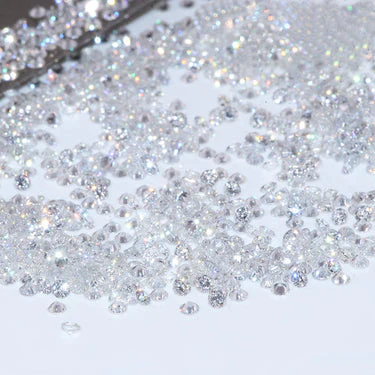 GemoneDiamonds Lot de diamants ronds taille brillant de 1 ct VVS1/2 de clarté G/H