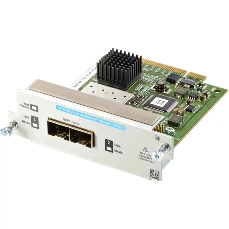 HP J9731AB | Dual-Ports 10Gb/s Gigabit Ethernet T1/E1 SFP+ Module for 2920 Switch — Équipement réseau