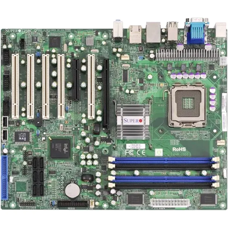 Supermicro MBD-C2SBC-Q-O | C2SBC-Q Socket LGA775 Intel Q35 Chipset ATX System Board (Motherboard) Supports Core2 Extreme/Core2 Quad/Core2 Duo DDR2 4x DIMM — Car