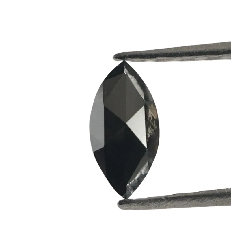 GemoneDiamonds Diamant noir naturel taille marquise 3 carats AA