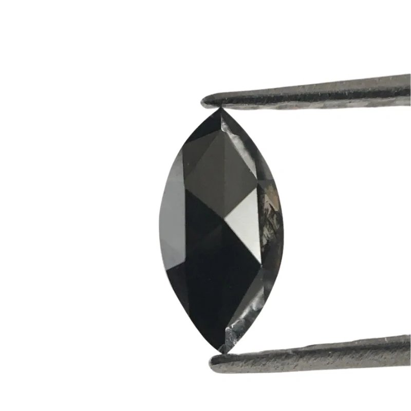 GemoneDiamonds Diamant noir naturel taille marquise 3 carats AA — Pierres précieuses en vrac