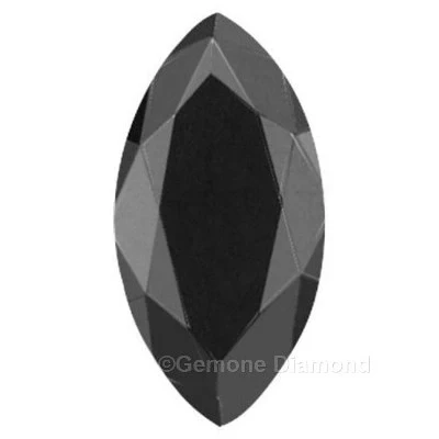 Diamants noirs naturels taille marquise 10 x 5 mm - GemoneDiamonds — Pierres précieuses en vrac