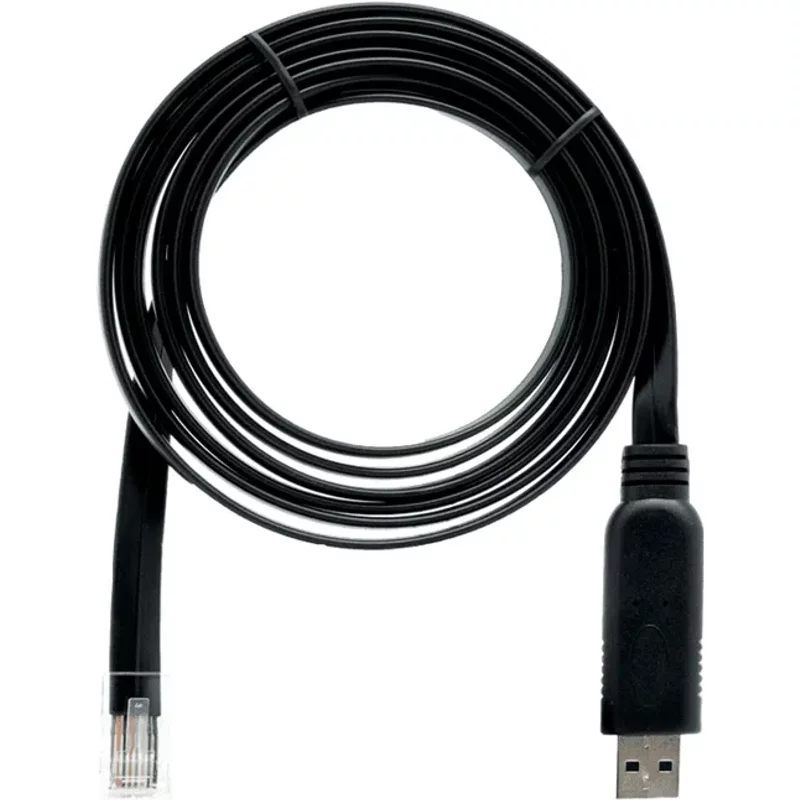 Qnap Cab-Console-URJ45-1M8 | 5.9-inch Usb-A to RJ45 Console Cable — Équipement réseau