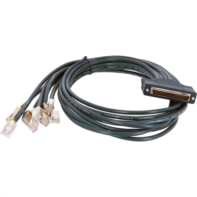 Cisco Cab-Octal-Async-Rf | 3ft 68-Pin to 8-Ports Octal Cable with Male RJ-45 for 3600 Series Multiservice Platform — Networking Equipment