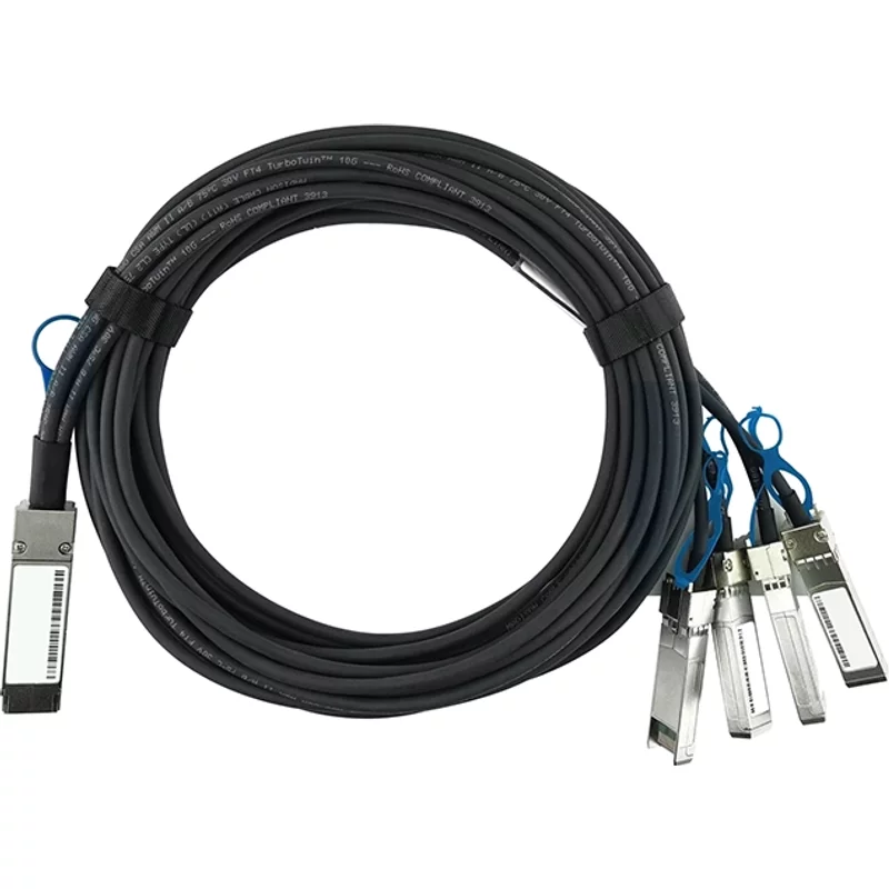 Dell D1PWD | 2m 100GbE QSFP28 to 4xSFP28 Passive Direct Attach Breakout Networking Cable — Équipement réseau