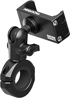car phone mount: Tackform Black Motorcycle ALL METAL Phone Mount - 20MAXX Spring Cradle | BC3 Universal Clamp…