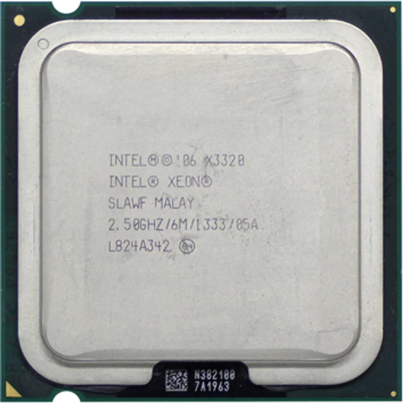 Intel SLB69 | Xeon X3320 Quad-Core 2.50GHz 1333MHz FSB 6MB L2 Cache Socket LGA775 Processor — Processeurs