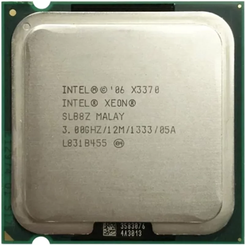 Intel SLB8Z | Xeon X3370 Quad-Core 3.00GHz 1333MHz FSB 12MB L2 Cache Socket LGA775 Processor — Processeurs