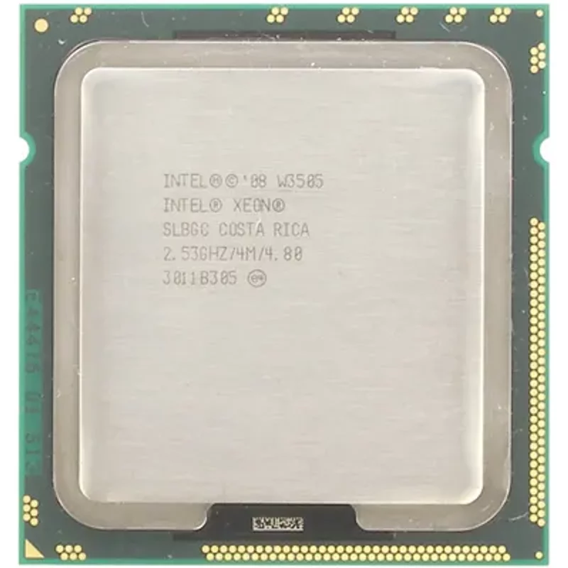Intel SLBGC | Xeon W3505 Dual-Core 2.53GHz 4.8GT/s QPI 4MB L3 Cache Socket LGA1366 Processor — Computer Processors