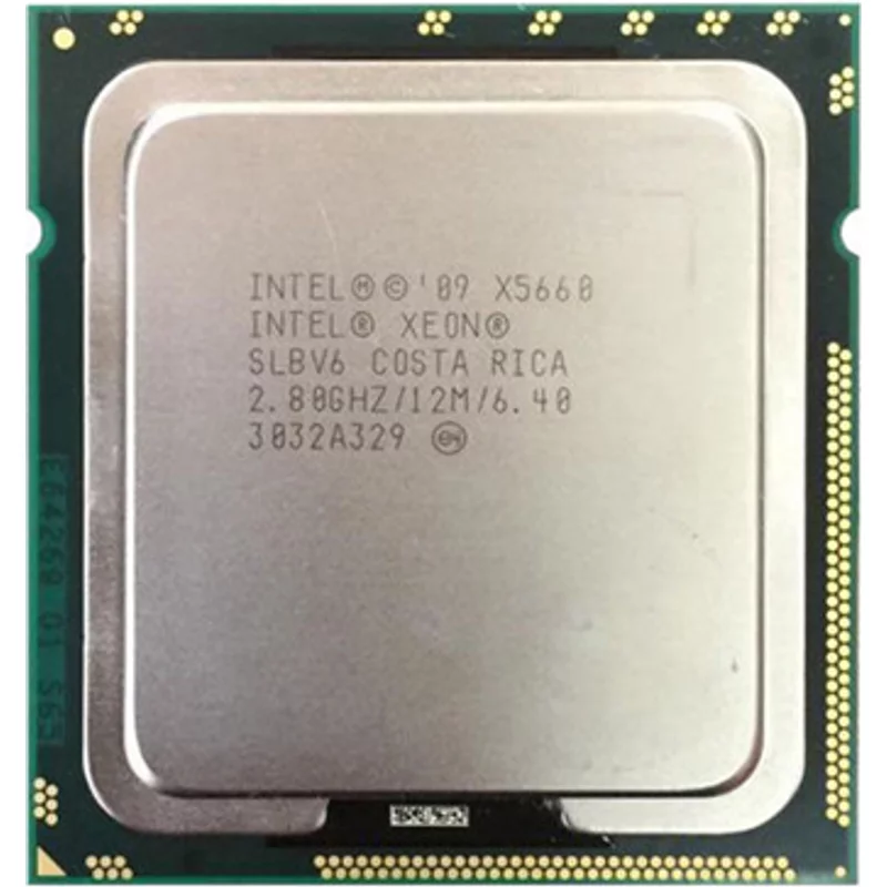 HP 614736-001 | 2.80GHz 6.4GT/s QPI 12MB L3 Cache Socket LGA1366 Intel Xeon X5660 6-Core Processor for Z800 Workstation — Computer Processors