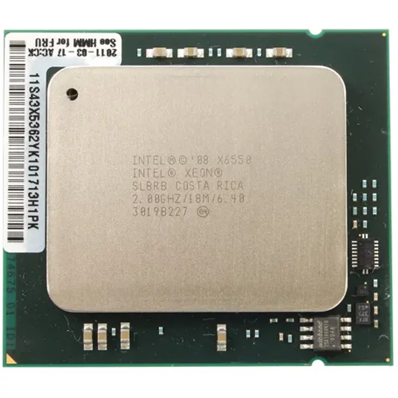 HP 594896-001 | 2.00GHz 6.40GT/s QPI 18MB L3 Cache Socket LGA1567 Intel Xeon X6550 8-Core Processor for ProLiant Servers — Computer Processors